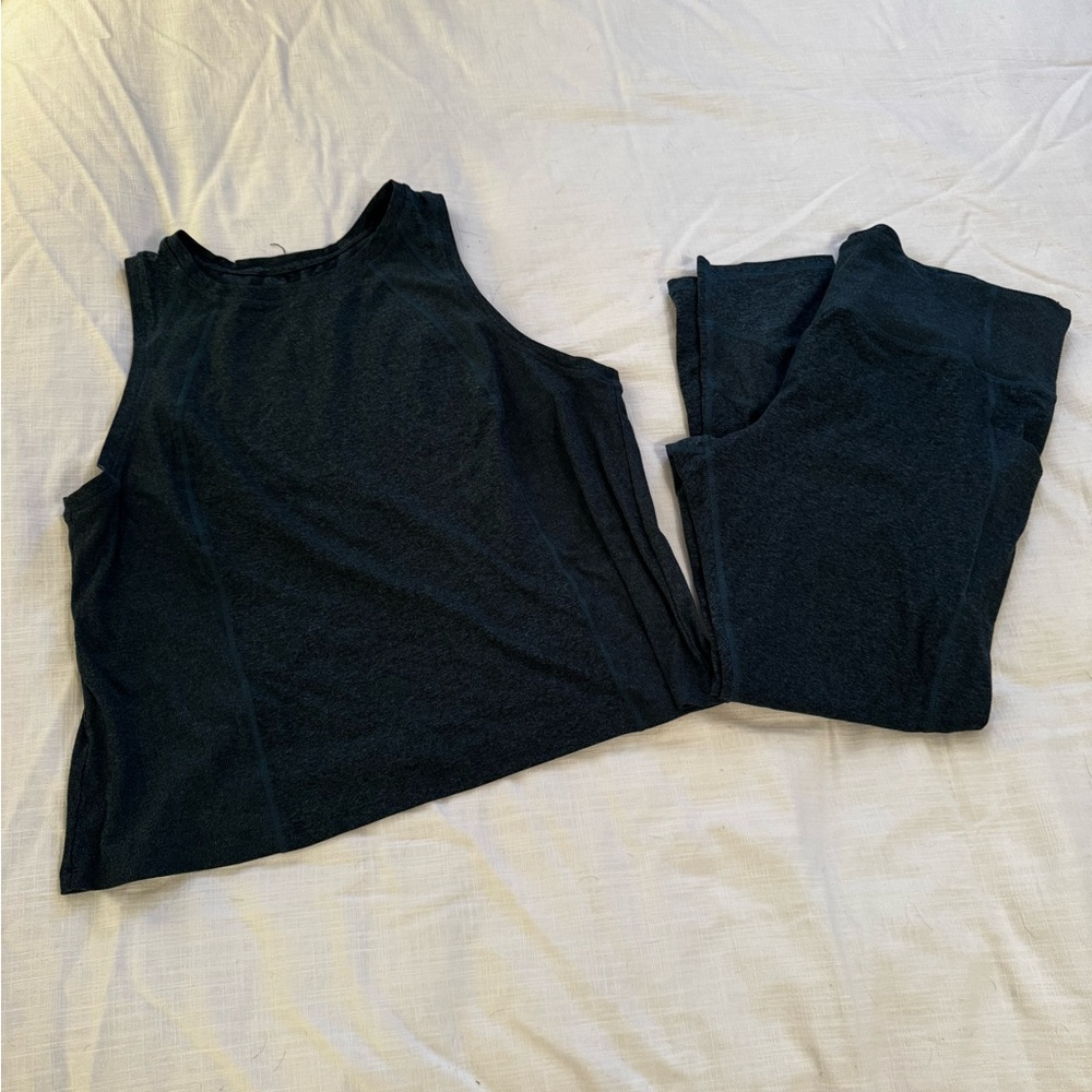 Teal MM Tank and Leggings Set XXL